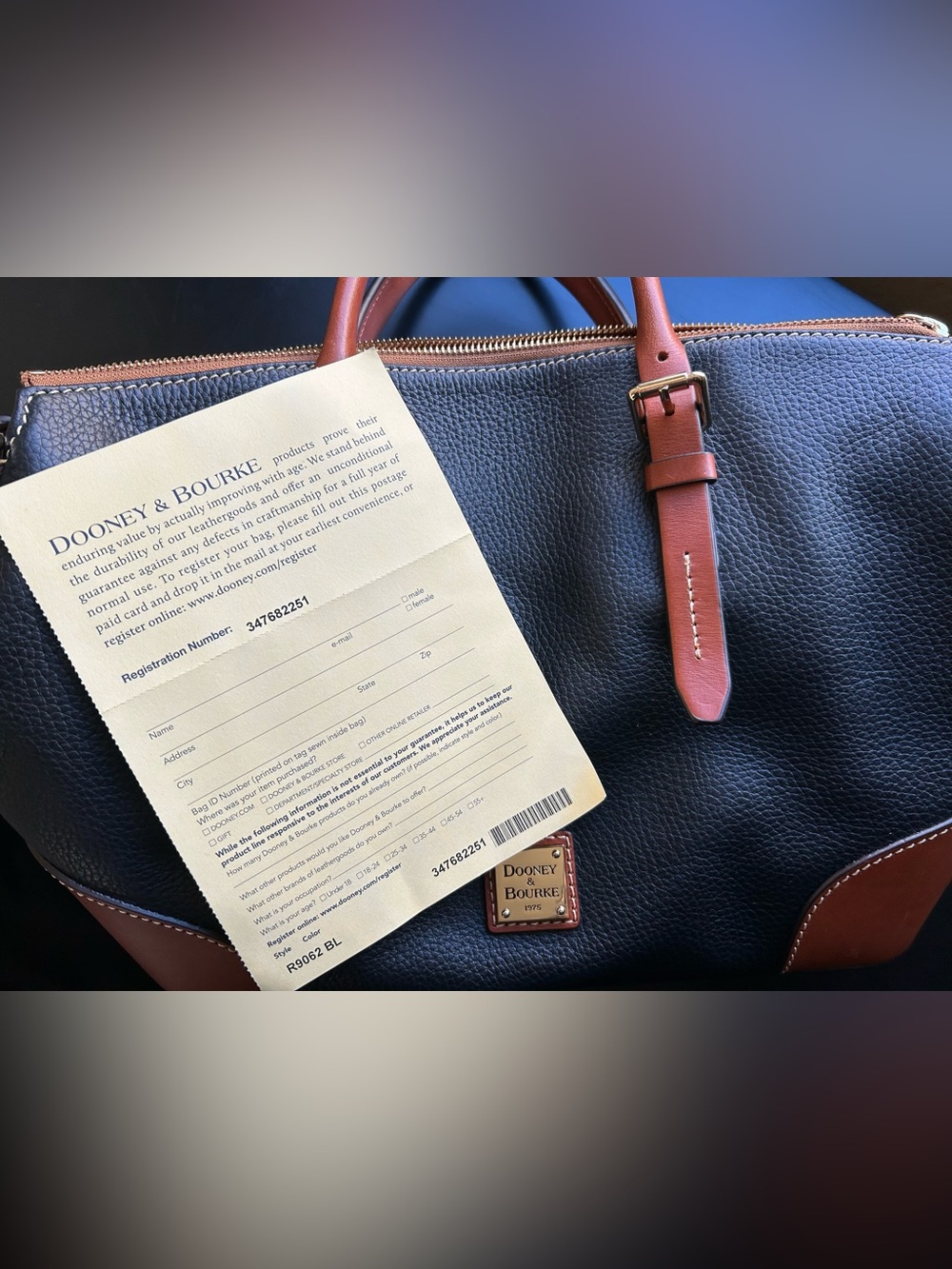 Dooney & Bourke Pebble Grain Domed Satchel in Black - Picture 7 of 9